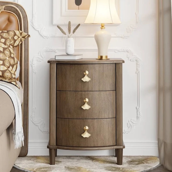 Cozayh Elegant 3-Drawer Nightstand