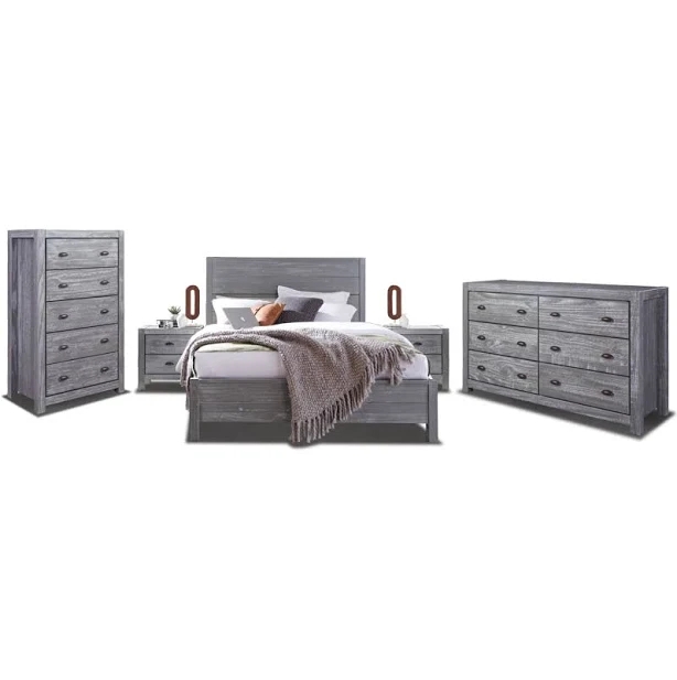 Montauk Solid Wood Bedroom Set
