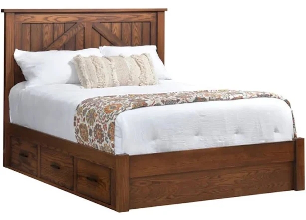 Mountain Lodge Panel Bed with Underbed Storage To The Floor