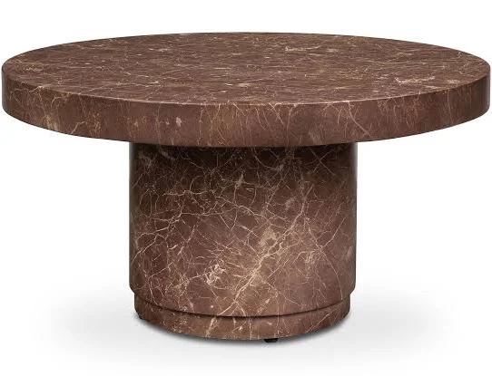 Poly & Bark Treso 38" Round Concrete Coffee Table