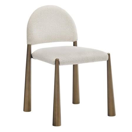 Maklaine Contemporary Arched Half-Moon Backrest Dining Side Chair
