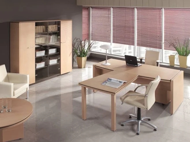 Status T-Shape Executive Desk with Extension, Composition 2 - MDD Office Furniture