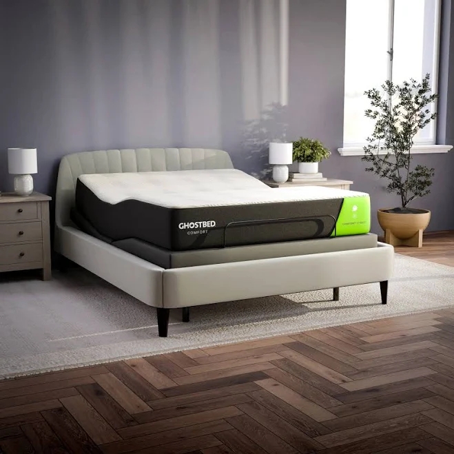 GhostBed Adjustable Base Combo Bundle Size Mattress