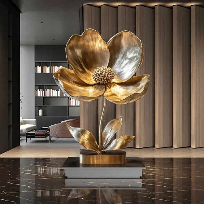 Premier Modern Elegant Flower Contemporary Art Sculpture PSSS-047