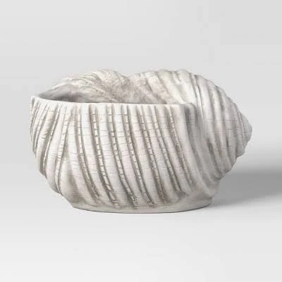 Threshold Medium Shell Ceramic Planter