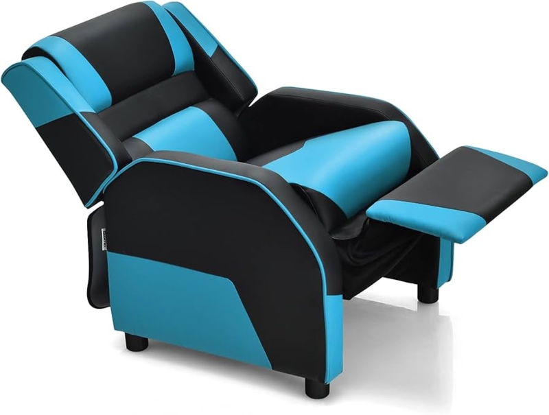 Amazon.com: ARLIME Kids Recliner, PU Leather Kid Lounge Chair w/Footrest,  Armrest, Headrest & Lumbar Support, Adjustable Gaming Toddler Sofa Armchair  for Boys Girls (Blue) : Home & Kitchen