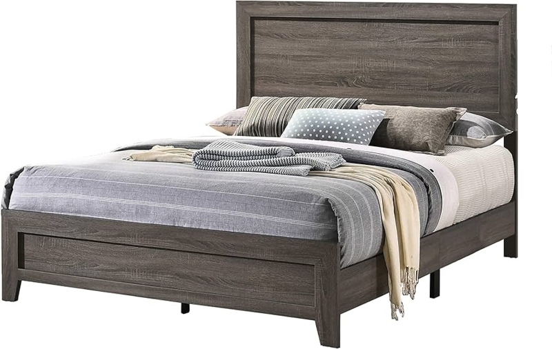Amazon.com: Best Quality Furniture Twin Bed Only, Gray : Home & Kitchen