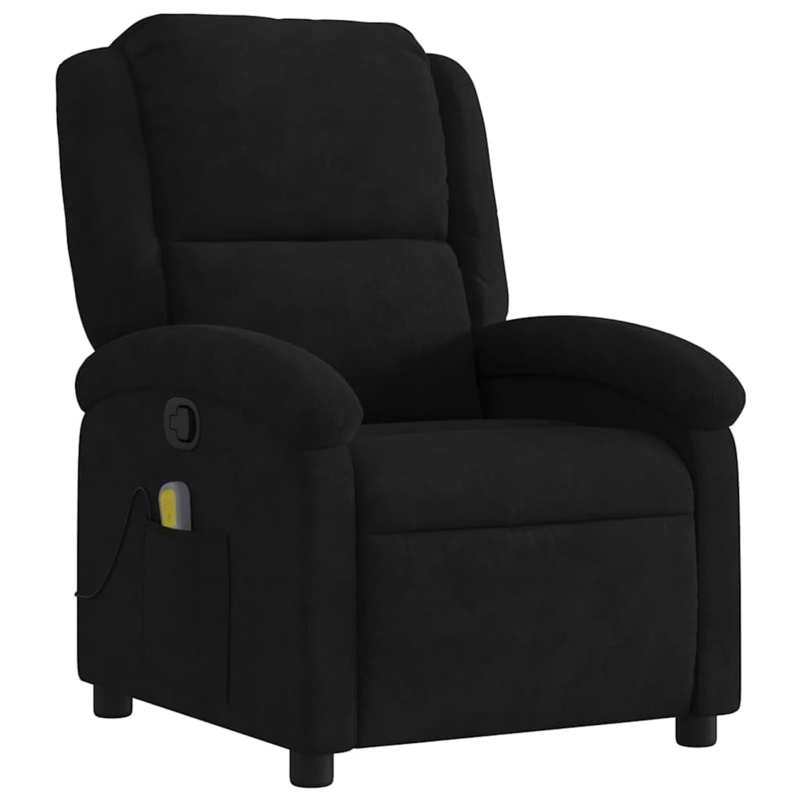 Amazon.com: Black Velvet Massage Recliner Chair: Metal, Plywood,  Comfortable Reclining Sofa for Room, Living, Modern Spaces & Seating :  Health & Household