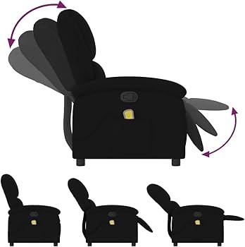 Amazon.com: Black Velvet Massage Recliner Chair: Metal, Plywood,  Comfortable Reclining Sofa for Room, Living, Modern Spaces & Seating :  Health & Household