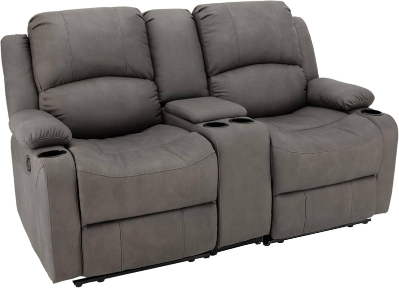 Amazon.com: Camper Comfort 68" Wall Hugger Reclining | RV Theater Seats |  Double Recliner RV Sofa & Console | RV Couch | RV Theater Seating | RV  Furniture (Manual, Slate) : Automotive