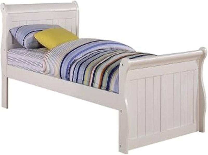 Amazon.com: Donco Kids Sleigh Bed, Twin, White : Home & Kitchen