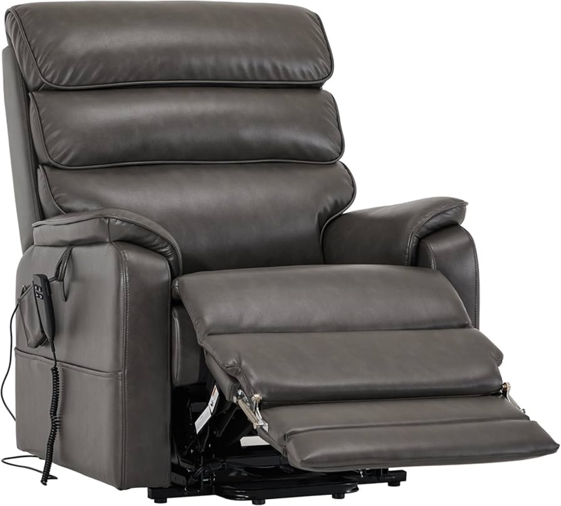 Amazon.com: DYNOX 400 LBS Big Tall Man Large-Wide Power Dual Motor Lift Recliners  Chairs for Elderly, Lay Flat Lift Chair with Infinite Positions, Heat &  Massage, Extended Footrest (9298L,Faux Leather,Grey) : Home