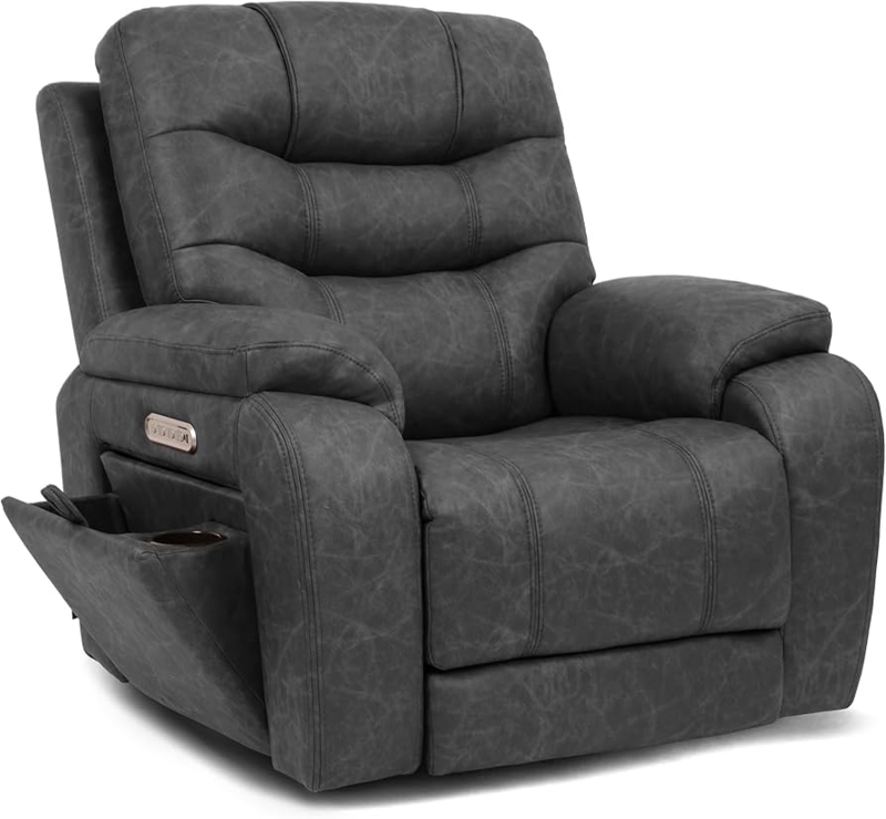 Amazon.com: EONIX Triple Motor Lay Flat Zero Gravity Power Recliner Chair  with Heating and Massage, Independent Footrest, Backrest, Headrest  Adjustments, 400lbs Heavy Duty Big Man Power Recliner Chair, Black : Home &
