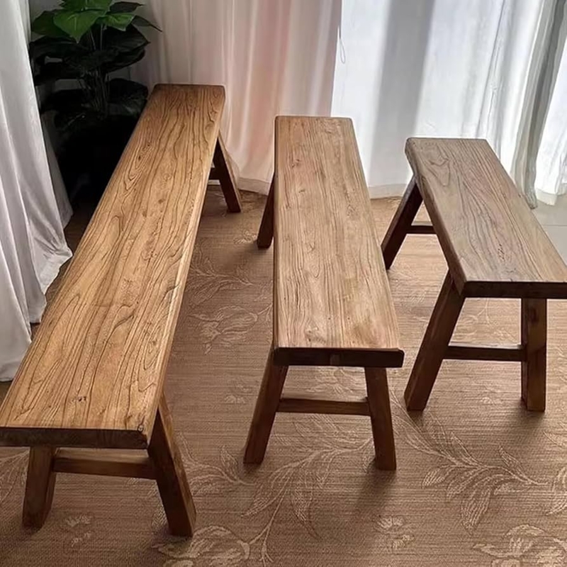 Amazon.com: Indoor vintage narrow bench for bedroom hallway,Farmhouse  Indoor Wooden Living Room Dining Benches,rustic small entryway bed end wood  bench indoor,Asian Natural Wood Kitchen Entryway Bench,for living : Home
