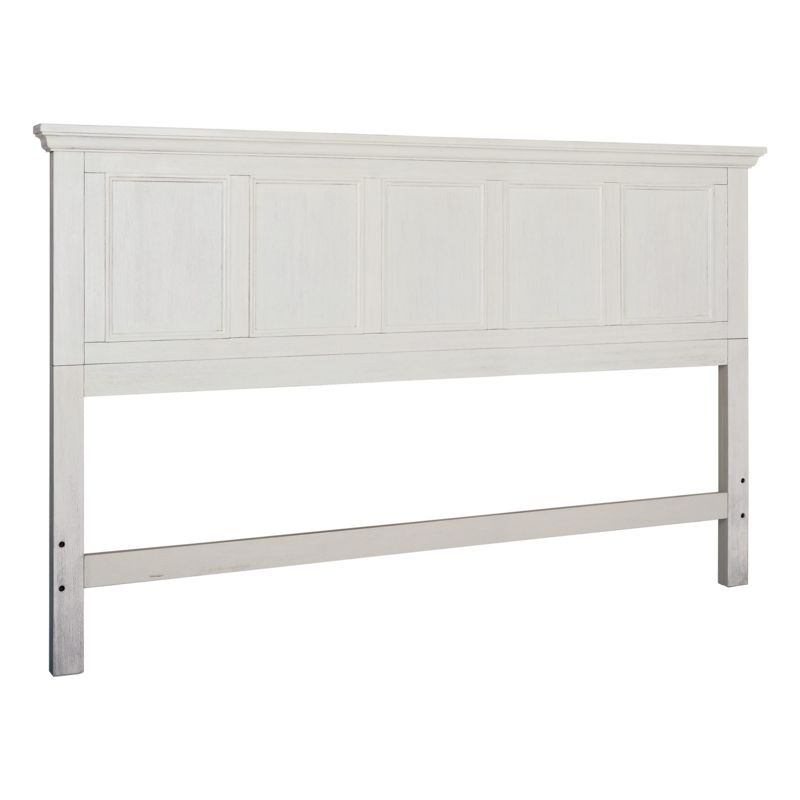 Amazon.com: OSP Home Furnishings Farmhouse Basics King Headboard Only,  Rustic White Finish : Home & Kitchen
