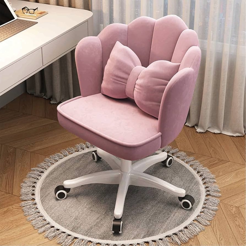 Amazon.com: Pink Velvet Accent Chair for Bedroom Adjustable Height Swivel  Chair with Comfy Padded Seat for Makeup Vanity Kids Room Living Room or  Cafe,Pink : Home & Kitchen