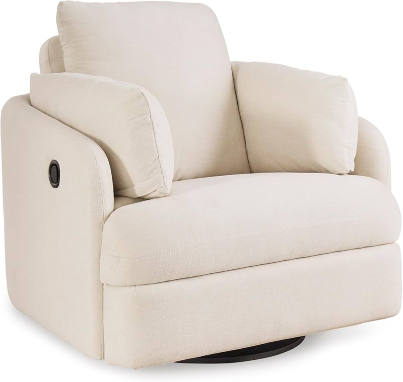 Amazon.com: Signature Design by Ashley Modmax Coastal Press-Back Swivel  Glider Rocker Recliner with Machine Washable Cover, Hidden Storage  Compartments and 2 Bolster Pillows, Beige : Tools & Home Improvement