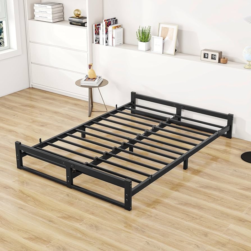 Amazon.com: ZGEHCO Full Bed Frame,Metal Platform Double Bed Frame No Box  Spring Needed,6 inch Low Profile Bed Full Size,Mattress Foundation with  Steel Slats,Strong Bearing Capacity,Black : Home & Kitchen