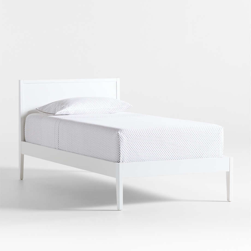 Bed Frame, Simple Minimalist Design with Tapered Legs