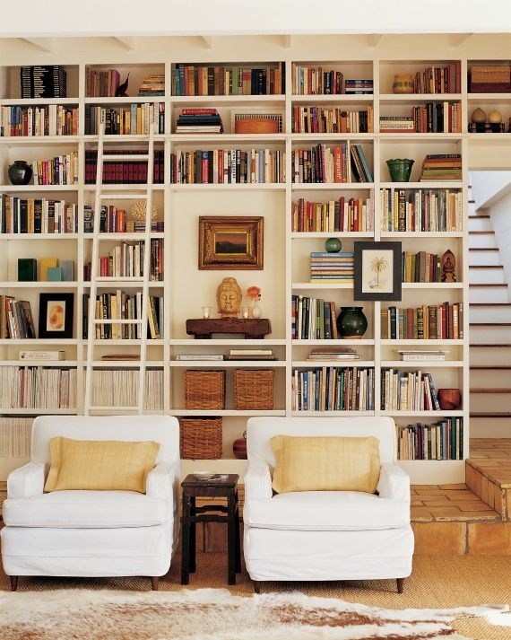 Bookcase, Floor to Ceiling Built-in Traditional Library Ideas