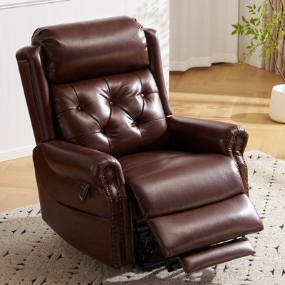 Button Tufted Power Lift Recliner with Pillow Top Headrest