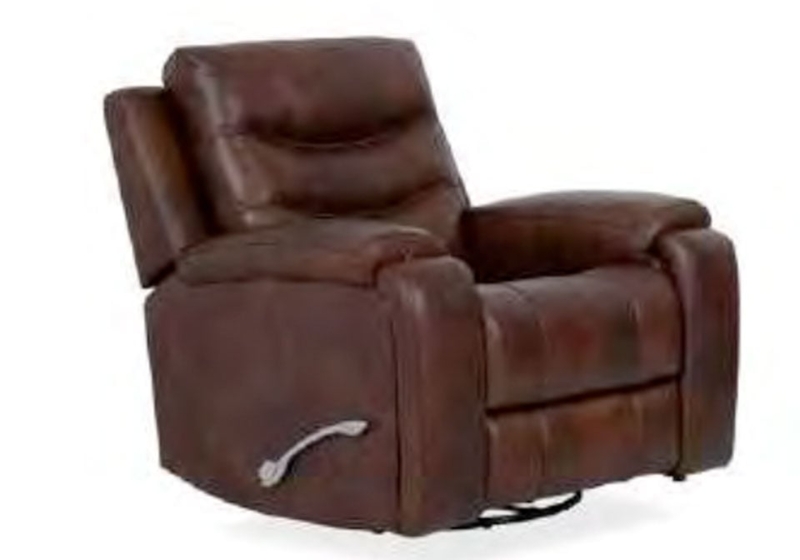 Chocolate Manual Swivel Glider Recliner Three Tiered Back