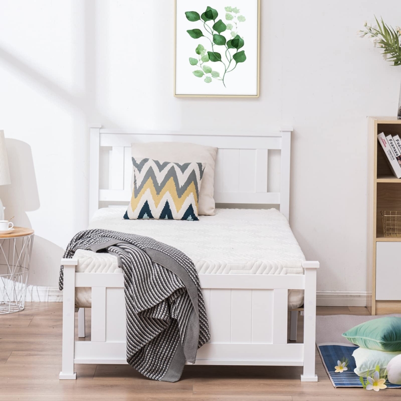 Classic Platform Bed featuring Paneled Headboard and Footboard