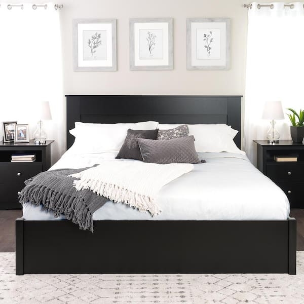 Flat Panel Headboard Minimalist Rectangular Silhouette Matte Finish