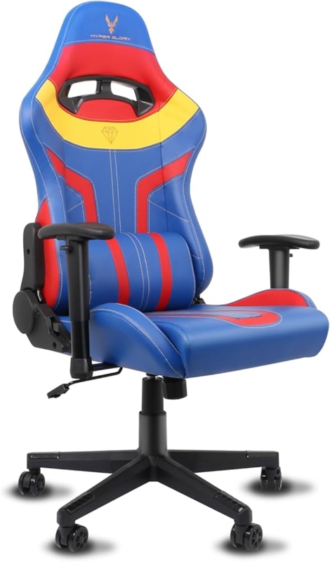 Gaming Chair Primary Color Scheme Racing Style Ergonomic Swivel