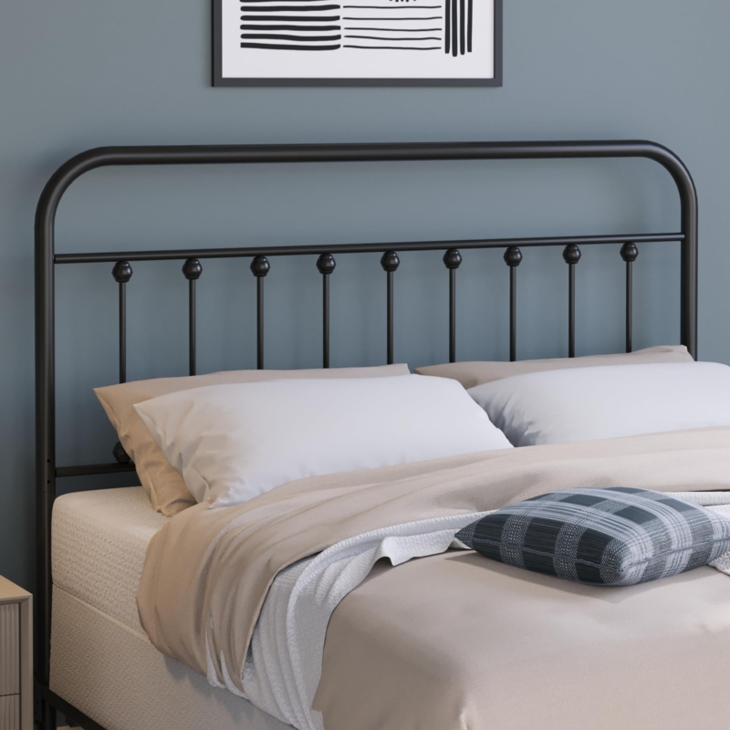 - Golden Gate Beds Vintage Metal Headboards, Adjustable Height  Iron Frame, Farmhouse Rustic Style, Elegant and Durable Design, Easy  Assembly, Universal Fit for Kids & Adults, Queen Size, Black Finish