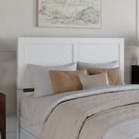 Headboard Chevron Panel Design with Integrated Charging Port