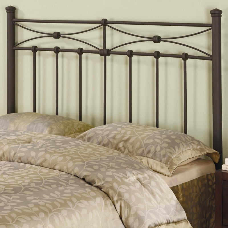 Headboard Rustic Metal Arched Cross Bracing Ball Joint Accents Industrial