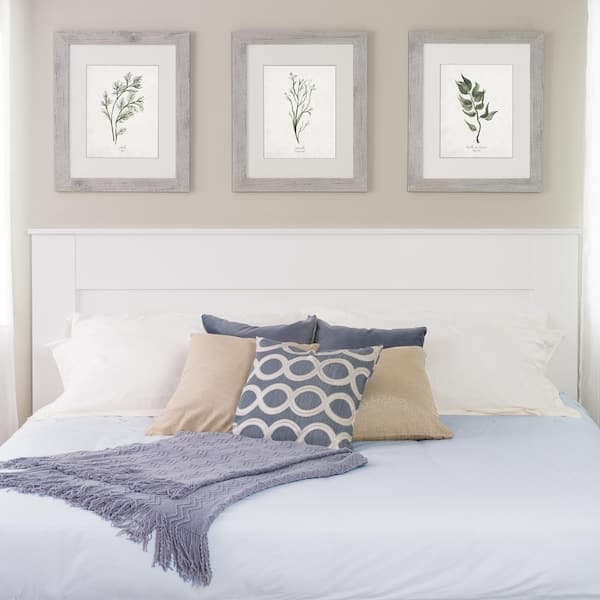 Headboard Transitional King Extra Wide Flat Panel Design Crisp White