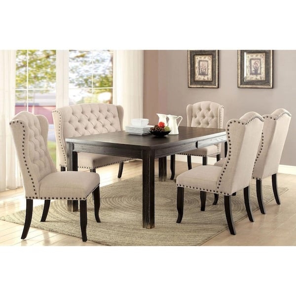 High Back Dining Bench High Back Dining Loveseat Bench High Back Settee  Bench