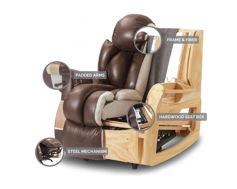 Houston King Comfort Big Man's Power Recliner (500 lbs.) Midnight (In  stock) | Sofas and Sectionals