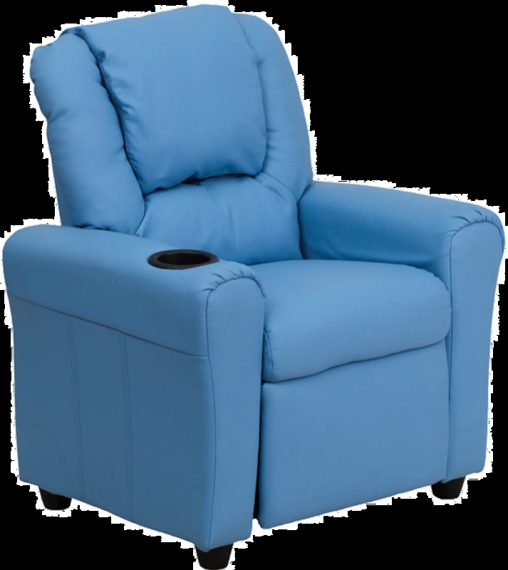 Kids Recliner with Built-In Cup Holder