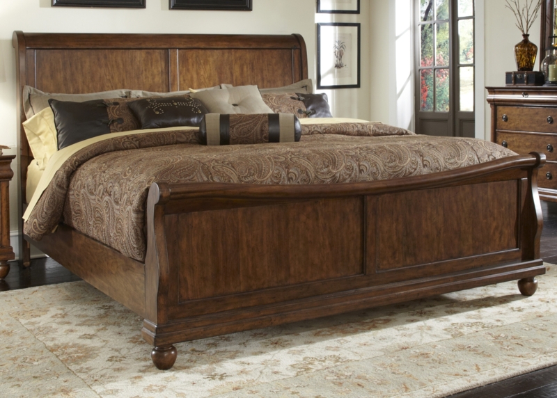 Liberty Rustic Traditions King Sleigh Bed 589-BR-SET68(BR22F/H/90)