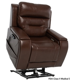 Lift Chair Leather-Like Power Recliner with Wired Remote and Split Back