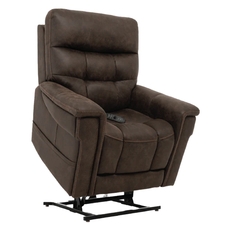 Lift Chair Leather-Like with Channel Tufted Back and Power Mechanism