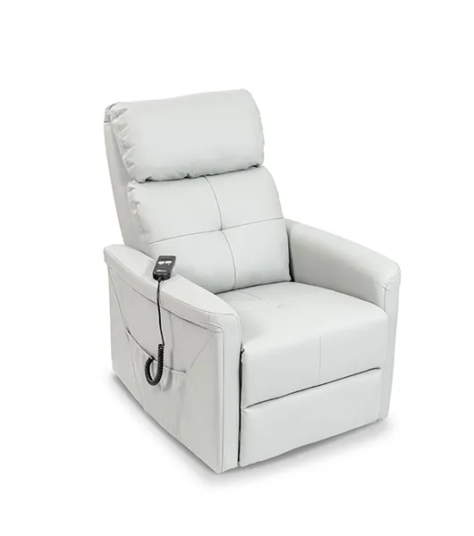 Lift Chair Power Lift Base Chocolate Brown Hand Remote Traditional