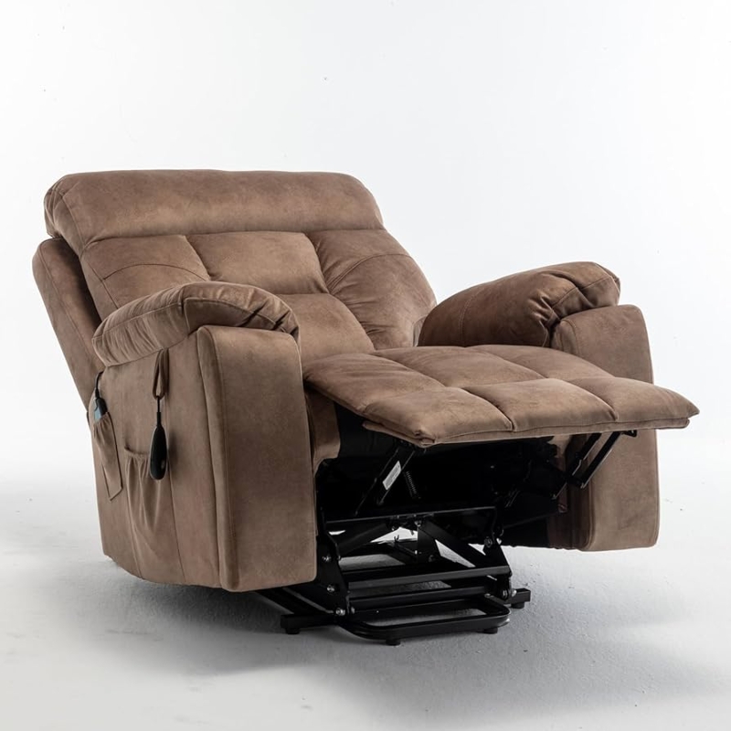 Lift Recliner Chairs for Elderly, 26in Extra Wide Power Recliner Chair with  Cup Holder(Hidden), Large Recliner Chairs for Adults Big and Tall Relaxing  (Antique Brown) : Home & Kitchen -