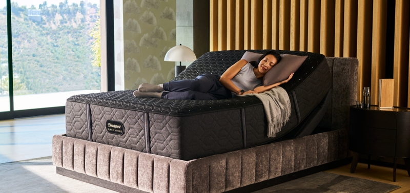 Luxury Adjustable Bed Channel Tufted Frame Quilted Mattress