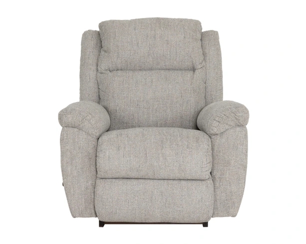 Manual Rocker Recliner Chair in Oyster Grey Woven Fabric