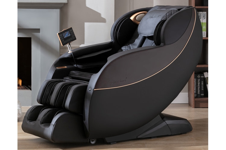 Massage Chair Contemporary Recliner with Matte Finish and Copper Trim