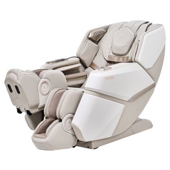Massage Chair White Luxury Futuristic Home Spa with Sculptural Shell