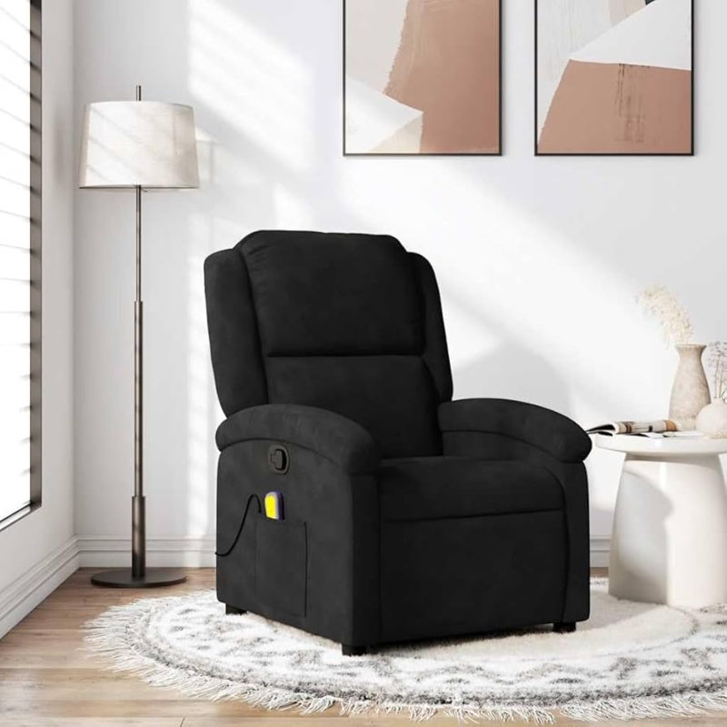 Massage Recliner Chair with Side Pocket & Remote Control