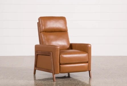 Mid-Century Modern Push-Back Recliner with Tapered Legs