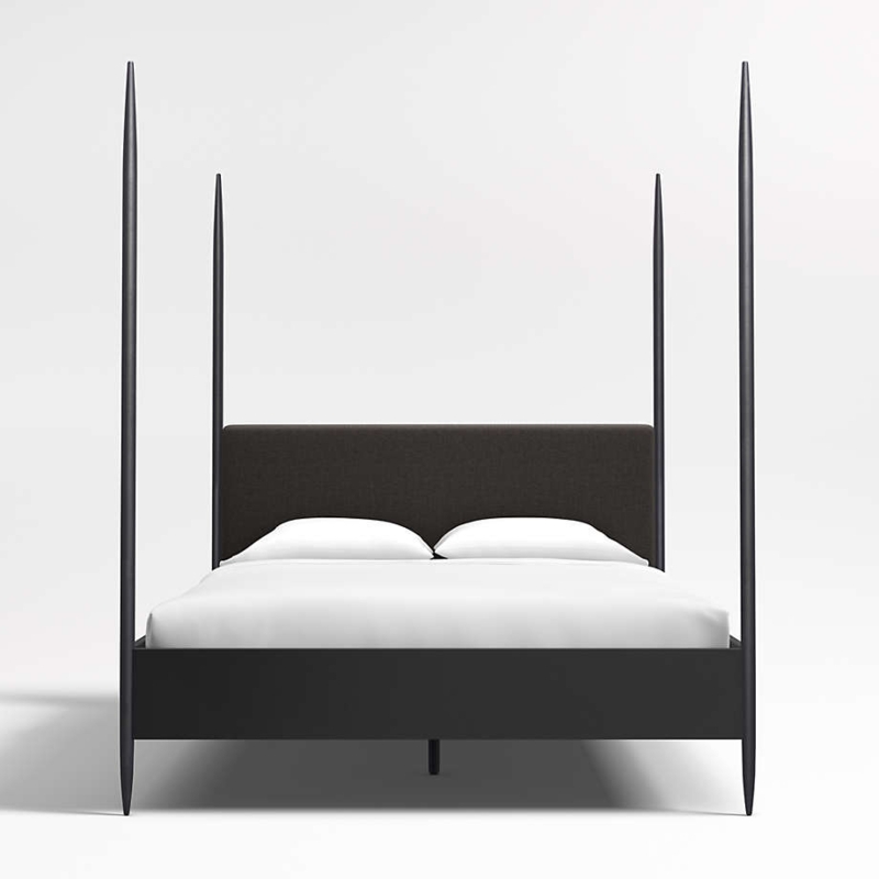 Minimalist Four Poster Bed with Slim Tapered Posts