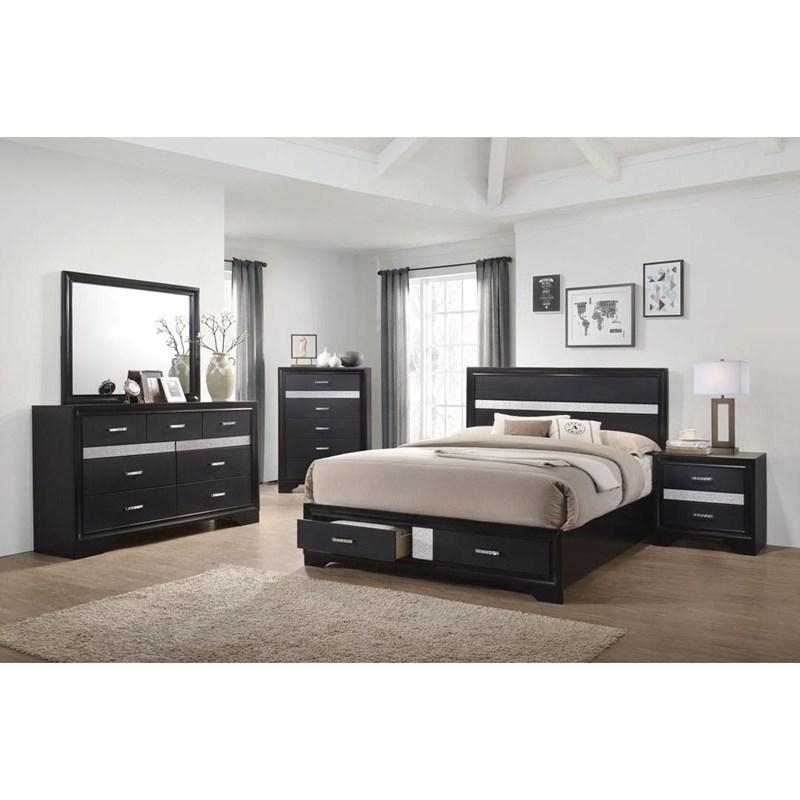 Miranda 206361KW 7 pc California King Bedroom Set with Storage Coaster Furniture  Bedroom | Don's Furniture Warehouse