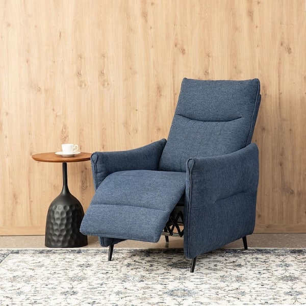 Modern Ergonomic Recliner with Segmented Back and Tapered Legs